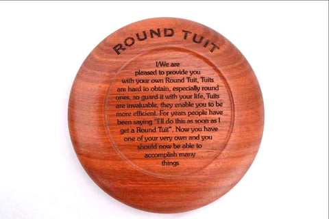 Wooden Coffee Coaster Get a Round Tuit OzWood